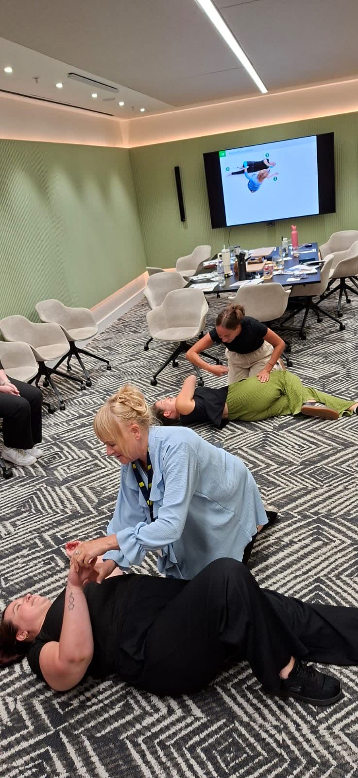 A workplace training session in progress